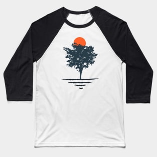 Minimalist Abstract Nature Art #41 Tree Baseball T-Shirt